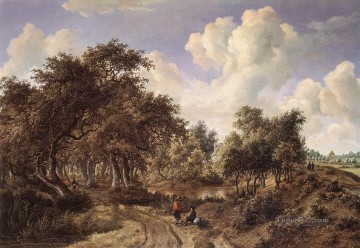 Bosque Painting - Un paisaje boscoso 1660 Bosque de bosques de Meindert Hobbema